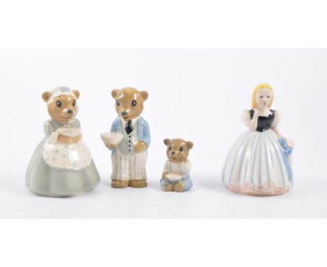 Wade figures; Goldilocks and the Three Bears, first style c.1953/58, (4).