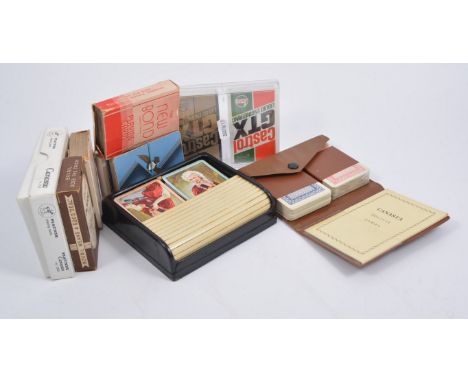 Playing cards, some boxed, (quantity).