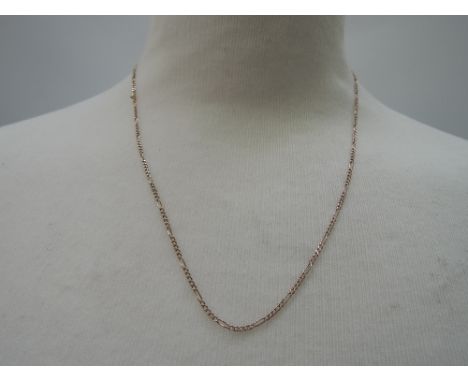 A 9ct gold figaro link chain, approx 3.2g & 20'