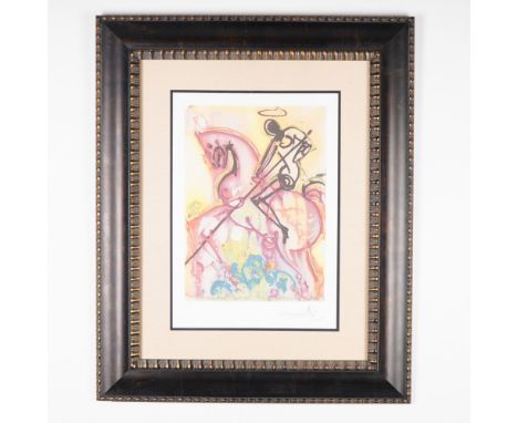 Salvador Dali (1904-1989) lithograph from the Les Chevaux de Dali portfolio, a series celebrating the power and movement of h
