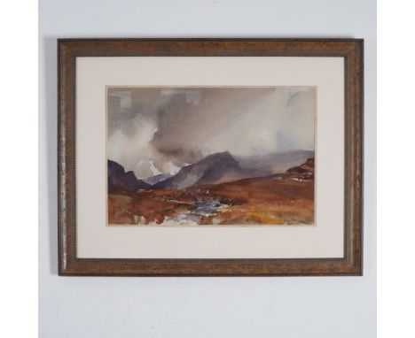 Exceptional original watercolor landscape painting by Sir William Russell, one of the most celebrated British watercolorists 