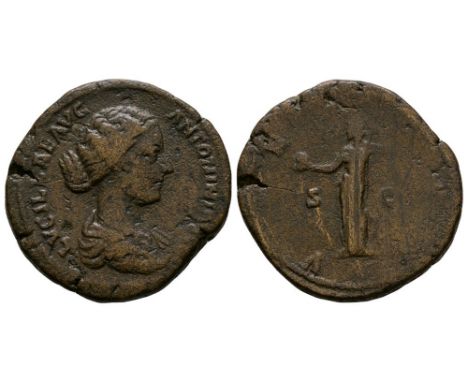 164 AD. Rome mint. Obv: LVCILLAE AVG ANTONINI AVG F legend with draped bust right. Rev: VENVS legend around, S-C across field