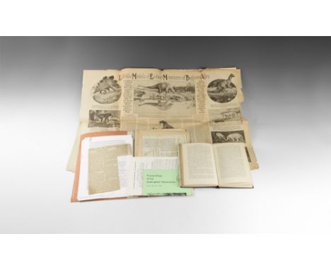 A mixed group of Vernon Edwards items comprising: a copy of The Dinosaurs. A Short History of a Great Group of Extinct Reptil