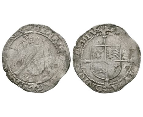 1547-1551 AD. Obv: three quarter facing bust with HENRIC 8 D G AGL FRA Z HIB REX legend and 'martlet' mintmark. Rev: long cro