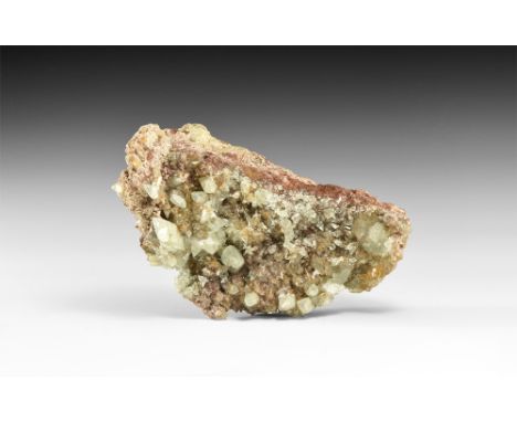 A superb specimen of willemite from the famous Tsumeb, Namibia, deposit; in white card tray with adhesive tape label reading: