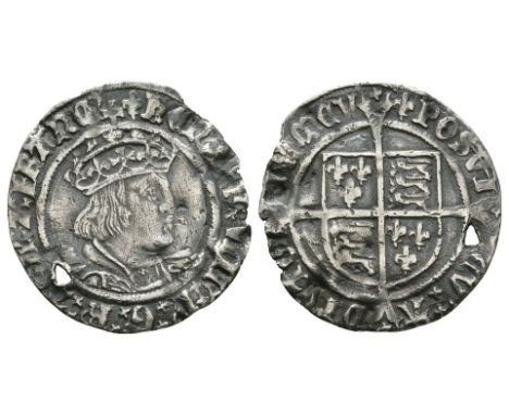 1529-1532 AD. Second coinage, bust D. Obv: profile bust with HENRIC VIII D G R AGL Z FRANC legend and 'lis' mintmark. Rev: lo