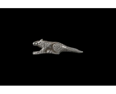 1st century BC-1st century AD. A silver mouse modelled in the round with extended tail.Cf. Rolland, H. Bronzes Antiques de Ha