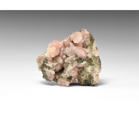 An unusual group of complex smithsonite crystals on a metallic sulphude matrix, from the classic Tsumeb, Namibia, locality; i