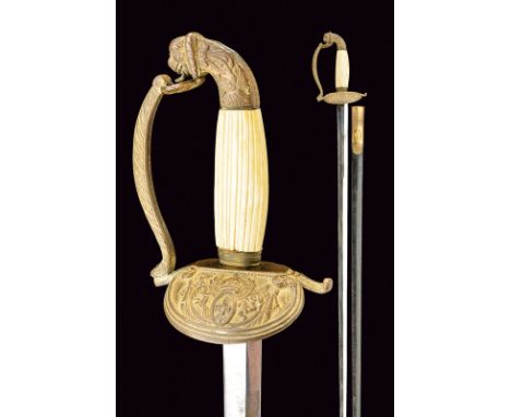 A staff officers small sword dating: third quarter of the 19th Century provenance: Kingdom of the Two Sicilies Straight, doub