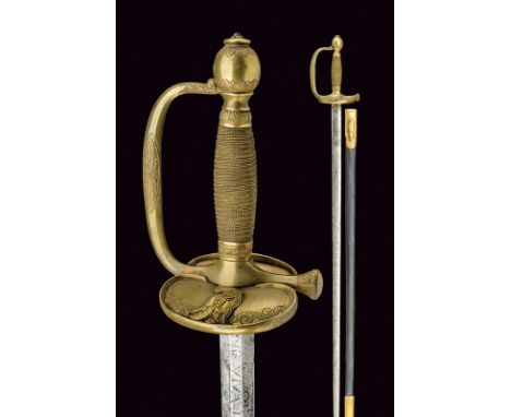 A Pionier officers sword dating: second quarter of the 19th Century provenance: Kingdom of the Two Sicilies Straight, double-