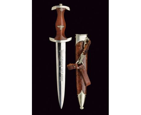 A rare 33 model SA dagger dating: second quarter of the 20th Century provenance: Germany Blade with the motto "Alles fÃ¼r Deu