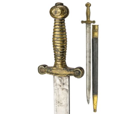 A second model "cacciatori" dagger dating: mid-19th Century provenance: Kingdom of the Two Sicilies Large, straight, single-a