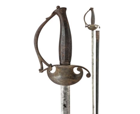 A small sword dating: mid-19th Century provenance: Kingdom of the Two Sicilies Striaght, double-edged blade of lenticular sec