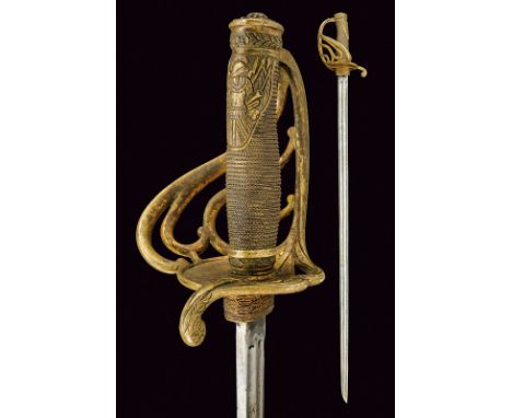 A gendarmerie officers sword dating: second quarter of the 19th Century provenance: Kingdom of the Two Sicilies Straight, sin