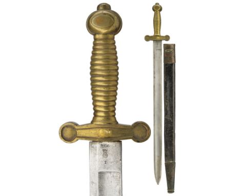 A second model "cacciatori" dagger dating: mid-19th Century provenance: Kingdom of the Two Sicilies Large, straight, single-a