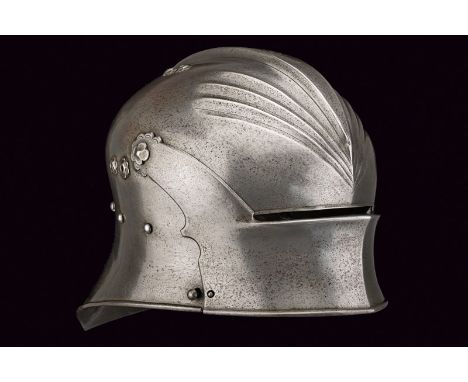 An extremely rare sallet from the famous Kuppelmayr collection dating: last quarter of the 15th Century provenance: Germany H