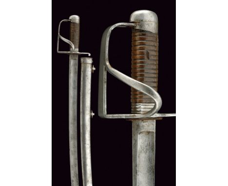 A scarce Mod. 1809 modified sabre, for a Cossack dating: first quarter of the 19th Century provenance: Russia Curved, single 