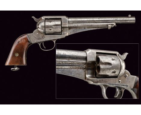 A Remington Model 1875 Single Action Army dating: 1875-1890 provenance: USA Round, rifled, 11 mm cal. barrel provided with fo