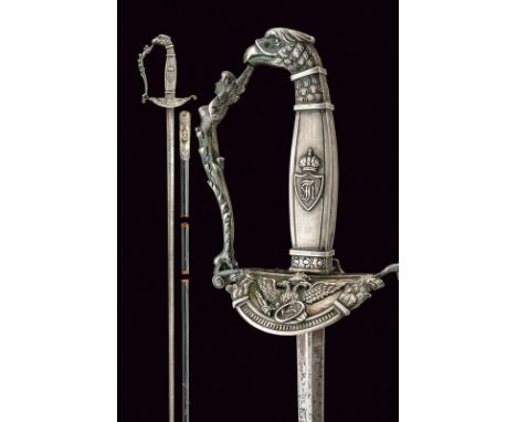 A silver hilted small-sword from the Kingdom of Lombardyâ€“Venetia dating: first quarter of the 19th Century provenance: Aust