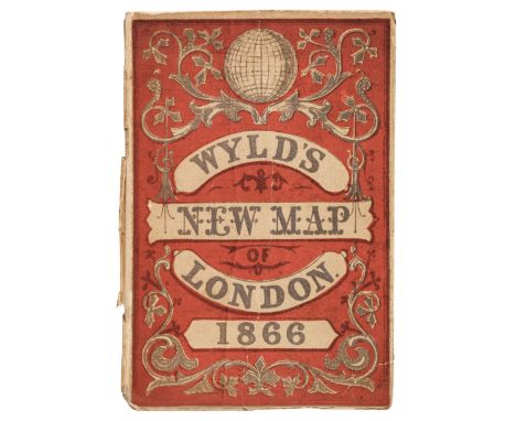 * London. Wyld (James), Wyld's New Plan of London, published June 1866, folding lithograph map with sparse contemporary hand 