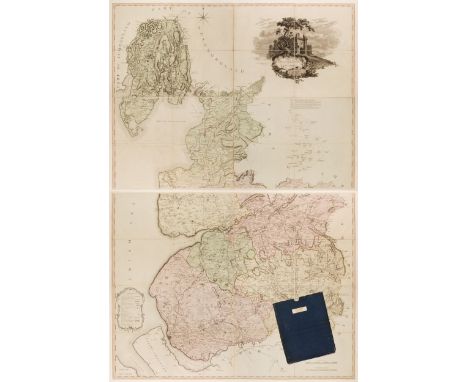 Lancashire. Yates (William), The County Palatine of Lancaster..., 1st edition, 1786, large scale map, engraved by Thomas Bill