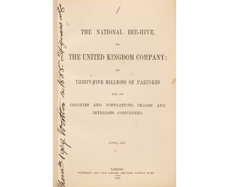 Haggard (Frederick Thomas, 1822-1915). A collection of 21 pamphlets bound in one, various publishers, April 1885 – 1907, incl