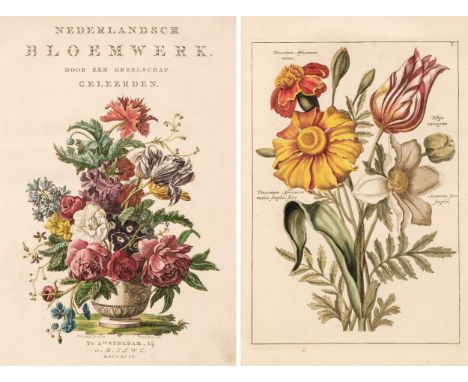 Elew (Jan Barend, publisher). Nederlandsch bloemwerk. Door een Gezelschap geleerden, 1st edition, Amsterdam: J.B. Elwe, 1794,
