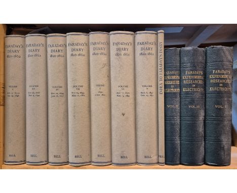 Faraday (Michael). Faraday's Diary, being the various philosophical notes of experimental investigation, 8 volumes (including