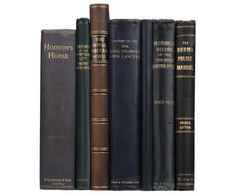 Cardew (Major F. G.) Hodson's Horse 1857-1922, 1st edition, Edinburgh &amp; London: William Blackwood, 1928, folding maps and