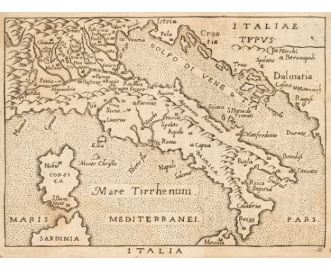 Ortelius (Abraham &amp; Marchetti Pierre Maria). Il Theatro del Mondo, [1598 or later], lacking title page and preliminaries,