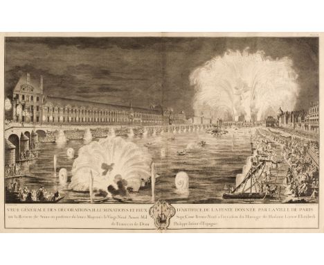 Blondel (Jean-Francois). Description des Festes données par la Ville de Paris, a l'Occasion du Mariage de Madame Louise-Elisa