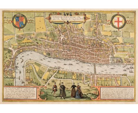 London. Braun (Georg &amp; Hogenberg Franz), Londinum Feracissimi Angliae Regni Metropolis, [Cologne: 1572-74], hand-coloured