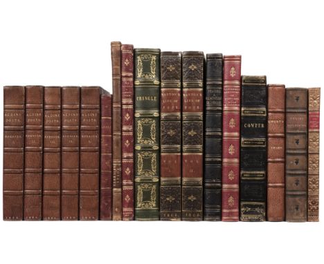 Spenser (Edmund). The Poetical Works, 5 volumes, London: William Pickering, 1839, engraved portrait frontispiece to volume 1,
