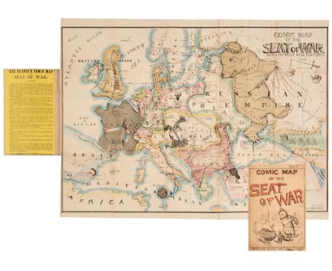 Europe. Onwyn (Thomas), Comic Map of the Seat of the War with Entirely New Features, published by Rock Brothers and Payne, Ma