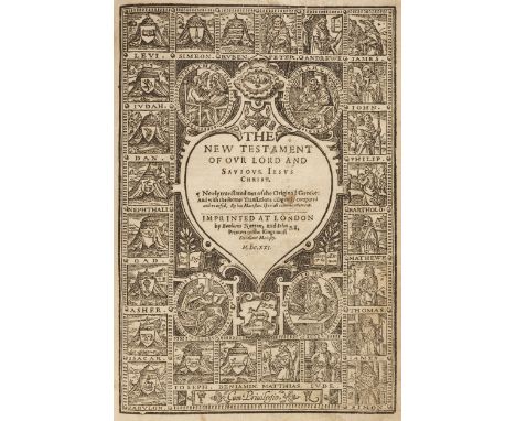 Bible [English]. [The Holy Bible, containing the Old Testament, and the New: newly translated out of the originall tongues: a