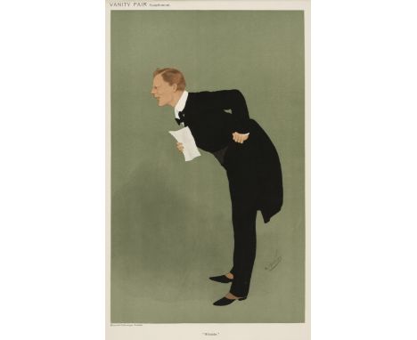 * Vanity Fair. 'Nibs', "Winnie", [8th March 1911], colour photolithographic caricature, 365 x 220 mm, mounted, framed and gla