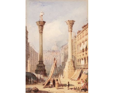 * British School. Vicenza, circa 1835-1840, fine watercolour heightened with white and gum arabic on wove paper, sheet size 1