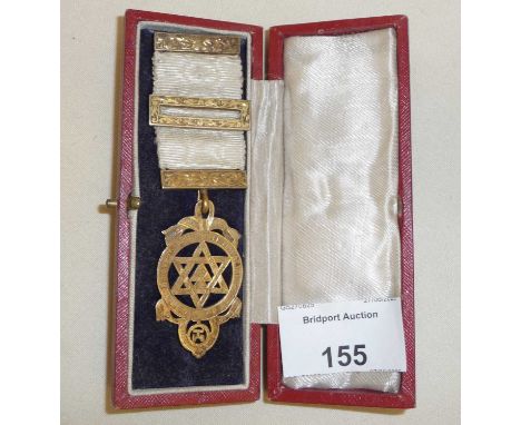 Silver gilt Masonic medal 
