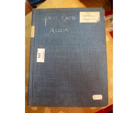 Postcard album of English topographical cards