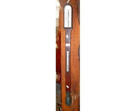 19th c. rosewood stick barometer