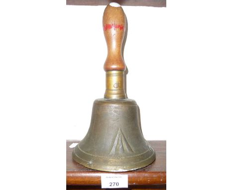 WW2 gas/air raid warning hand bell
