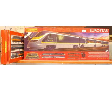 Hornby 00 Eurostar boxed set and a Hornby Railways R332 High Speed Train Pack