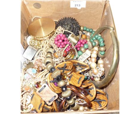 Box of costume jewellery