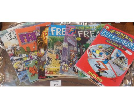 Nine Rip Off Press Freak Brothers magazines
