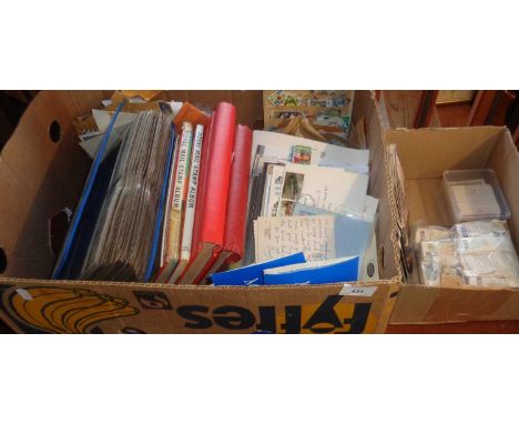 Large stamp collection in seven albums with an album of 1st Day covers, mainly '80's, some loose stamps and covers together w