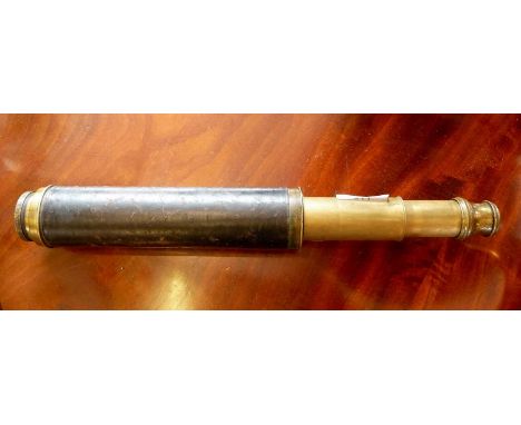 Antique naval two drawer telescope 