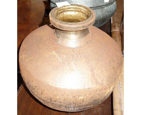 Tribal Art - a metal water vessel from Siam