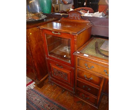 Late Victorian mahogany music cabinet