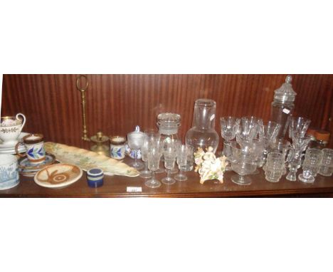 Assorted china and glassware