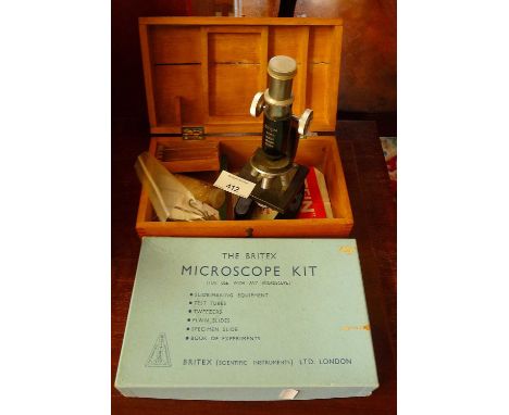 The Britex Microscope Kit and a Stein Students microscope